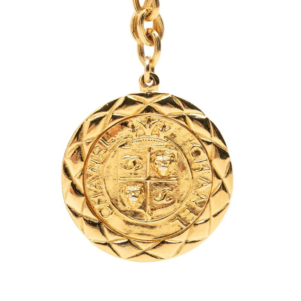 CHANEL Gold Logo Necklace